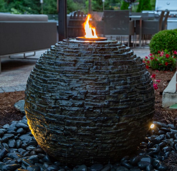 STACKED SLATE FIRE SPHERE: PLATINUM PACKAGE